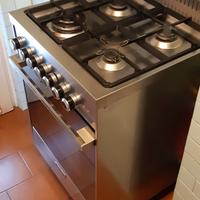 Cucina a gas Glem con forno elettrico