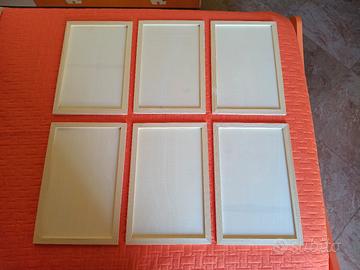 Set 6 tavole in legno grezzo 