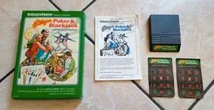 Intellivision Poker & Blackjack vintage Mattel