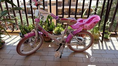 Bici bambina Dino Bikes + asta accompagnamento