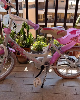 Bici bambina Dino Bikes + asta accompagnamento