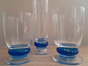 Set bicchieri di cristallo