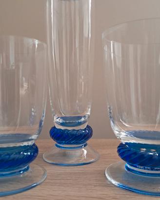 Set bicchieri di cristallo