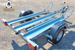CARRELLO RIMORCHIO PORTAMOTO CRESCI TM6 CON RAMPA 