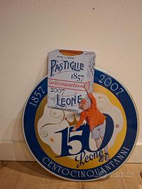 Targa pastiglie Leone anniversario