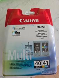 Cartucce Canon PG 40 Nero CL 41 Colore