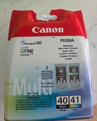 Cartucce Canon PG 40 Nero CL 41 Colore