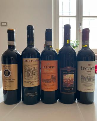 Gran selezione n.17 bottiglie vino rosso