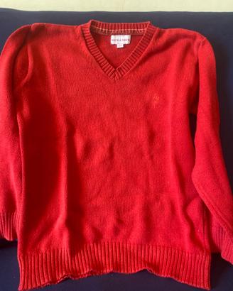 Maglione in cotone rosso 8 anni Nec Nec
