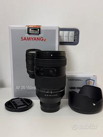 Samyang 35-150 f 2/2.8 x Sony + Lens Station