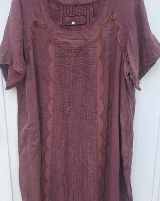 abito lino oversize