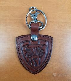 Portachiavi in cuoio ASI auto moto d'epoca vespa