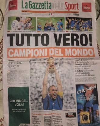 Gazzetta dello sport 10 luglio 2006