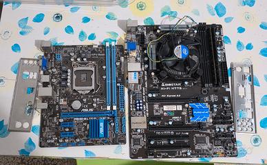 Scheda madre Asus P8H61-M+Biostar H77S