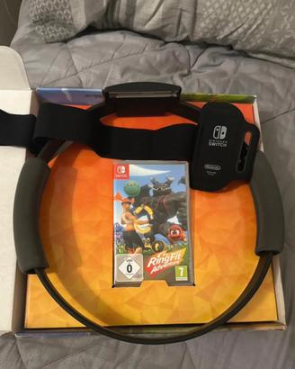 RingFit Adventure, gioco nintendo switch+accessori