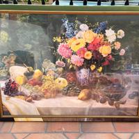 Quadro cucina frutta e fiori