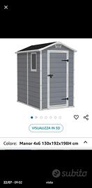 casetta per attrezzi da giardino 