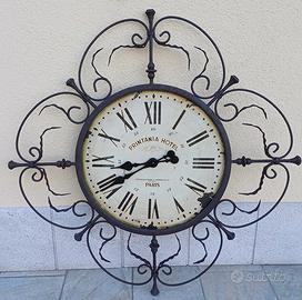 GRANDE OROLOGIO ROTONDO DA PARETE STILE ANTICO