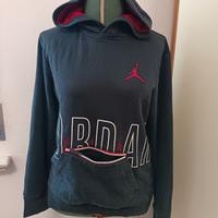 Felpa con cappuccio AIR JORDAN Nera Rossa -