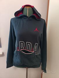 Felpa con cappuccio AIR JORDAN Nera Rossa -