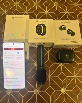 Motorola edge 70 + cuffie + orologio