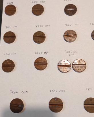 Gettoni telefono 7502 7607 7809 e altri