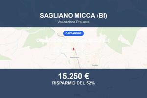 Immobile in asta di 1664 m² a Sagliano Micca
