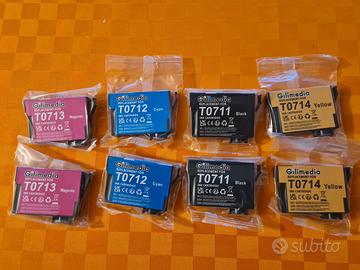 n°8 cartucce EPSON T0711 per SERIE BX-DX-SX