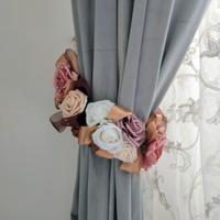 Embrasse floreale per tende fatta a mano