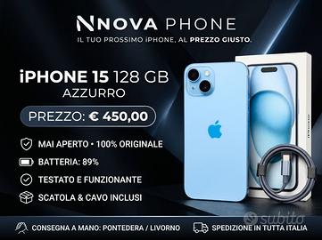 Iphone 15 come nuovo. Grado A+