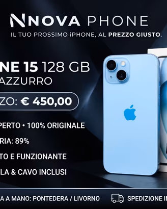 Iphone 15 come nuovo. Grado A+