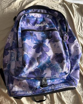 Set Invicta zaino + trolley scuola viola floreale