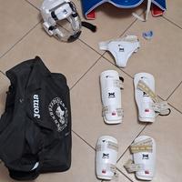 Kit protezioni taekwondo (12 anni)