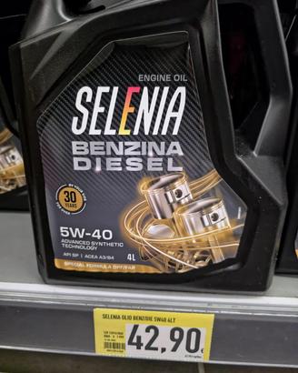 N.2 Olio Selenia 5W-40 confezioni da 4 litri