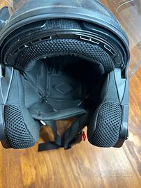 Coppia casco semintegrale con doppia visiera