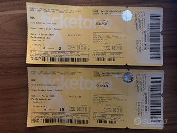 Biglietti concerto Nek Padova 04/03/2026