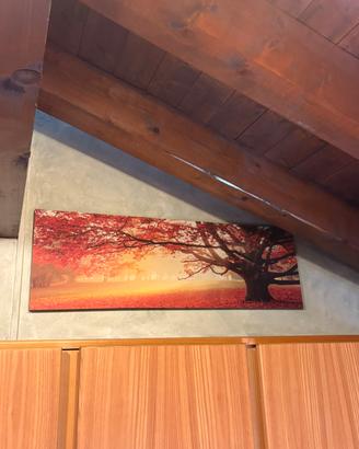 Quadro tela albero autunnale