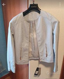 giacca in similpelle 