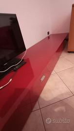 Mobile soggiorno rosso prugna