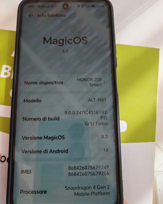 Honor 200 Smart Blaxk Ice