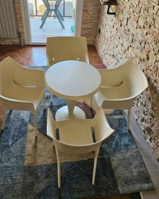 tavolo più sedie kartell