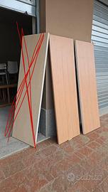 3 pezzi TOP CUCINA colore noce chiaro