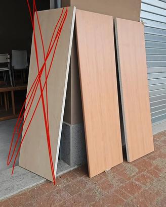 3 pezzi TOP CUCINA colore noce chiaro