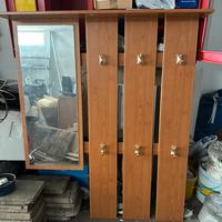 Mobile appendiabiti da ingresso specchio