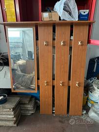 Mobile appendiabiti da ingresso specchio