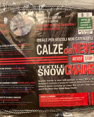 CALZE da NEVE omologate EN 16662-1