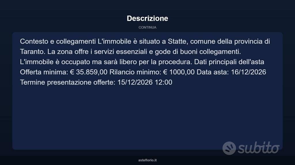 Appartamento – Statte, Montetermiti, Taranto - Vista 4