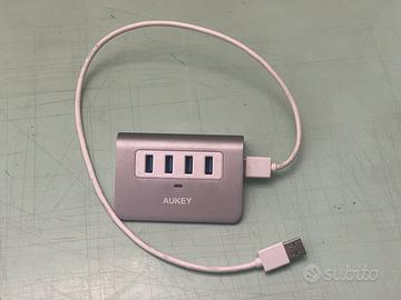 Hub usb3 con 4 porte in alluminio Aukey