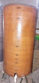 serbatoio 400 litri per vino in vetroresina 