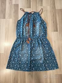 vestito denim con fiori donna - taglia unica 